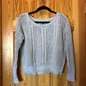Grey knitted sweater